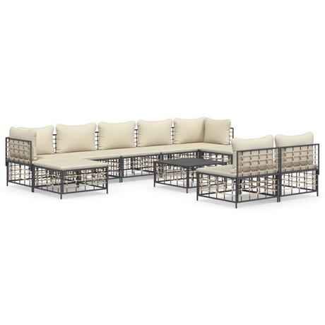 VidaXL Garten lounge set poly-rattan  