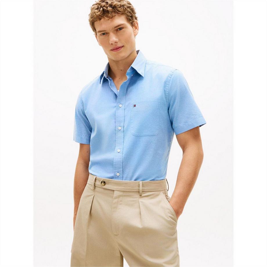 TOMMY HILFIGER Hemd, Oxford , Kurzärmlig  