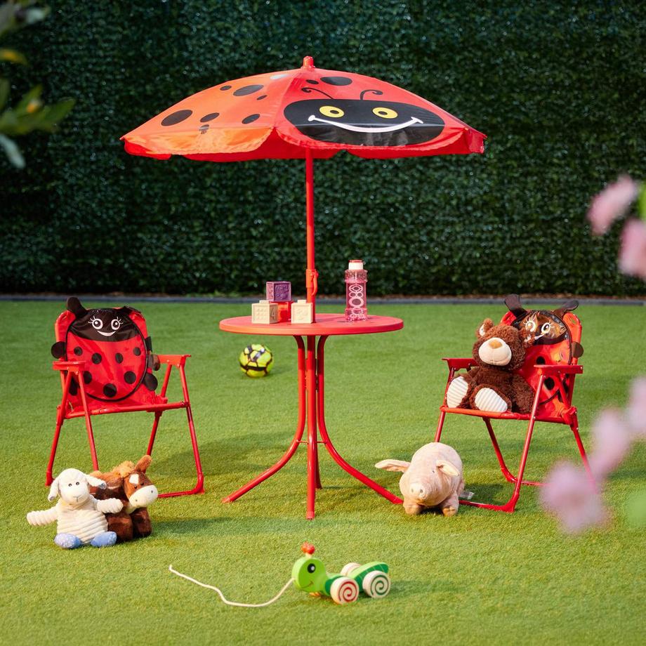 Northix Set da campeggio per bambini con ombrellone  