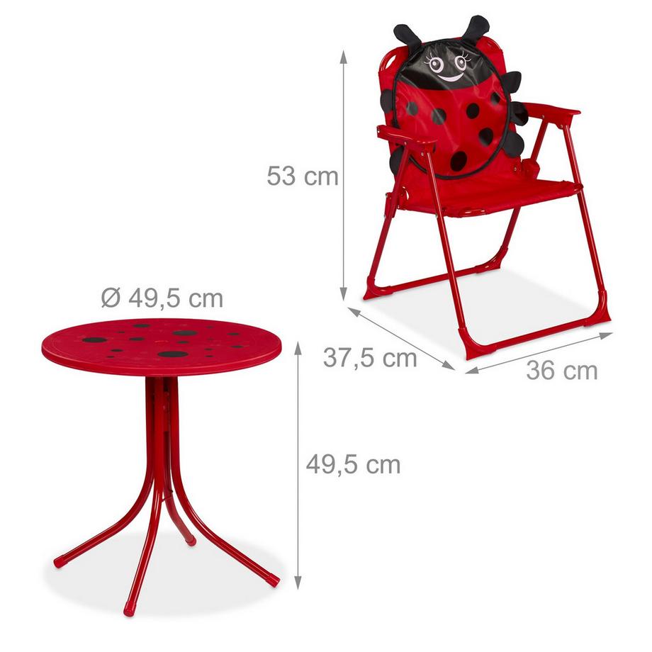 Northix Set da campeggio per bambini con ombrellone  