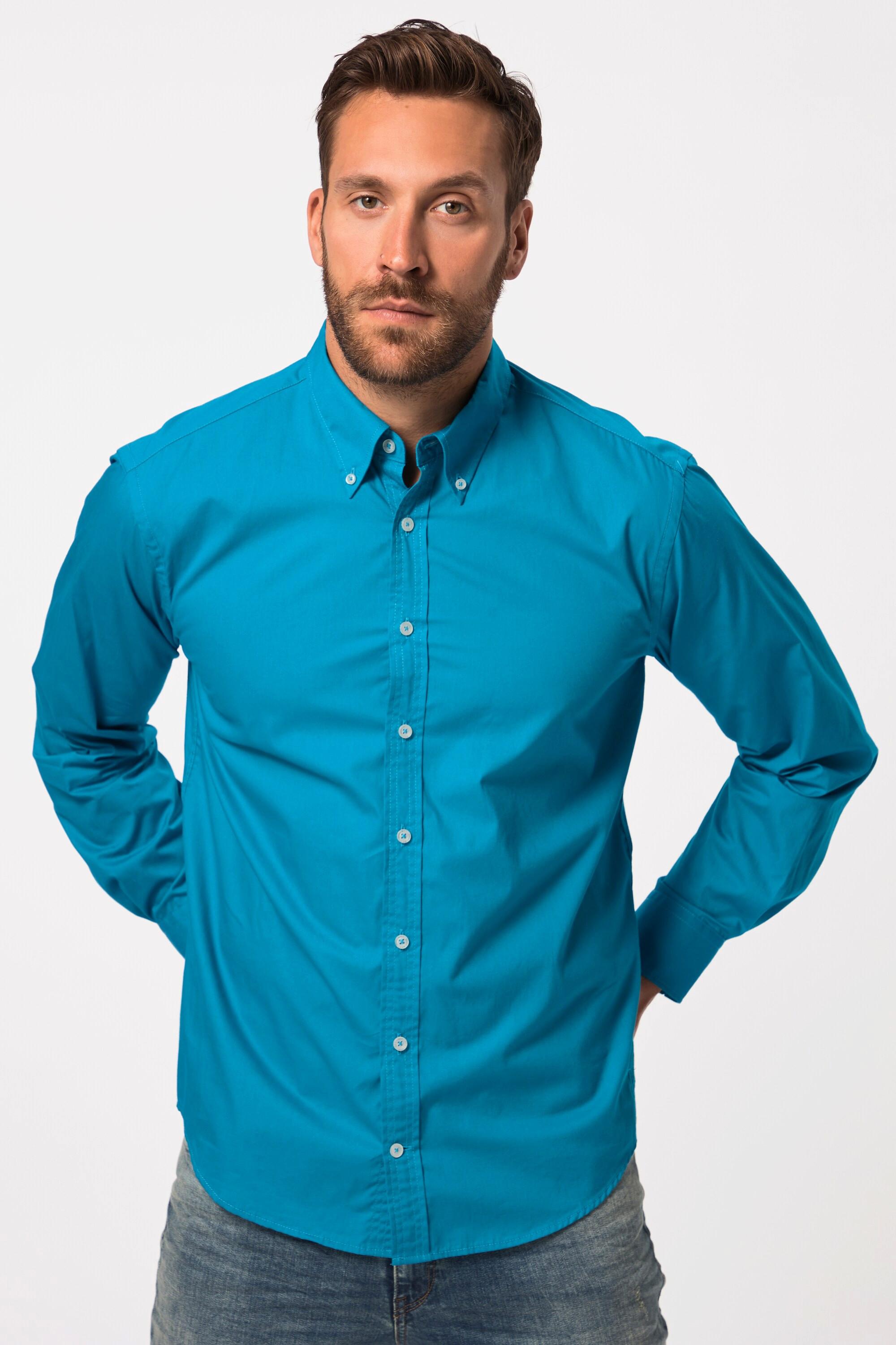 JP1880  Chemise à manches longues, col à pointes boutonnées et coupe Modern Fit - jusqu'au 8 XL 