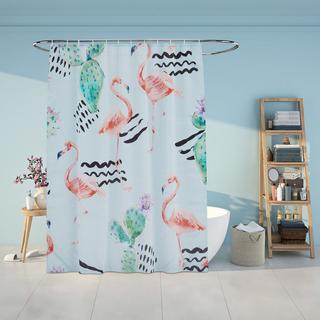 Northix Rideau de douche 180x200 cm avec motif  