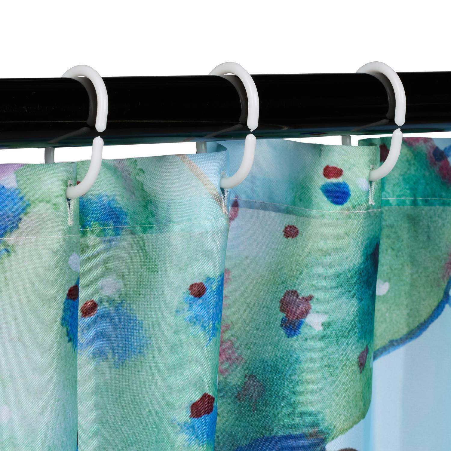 Northix Rideau de douche 180x200 cm avec motif  