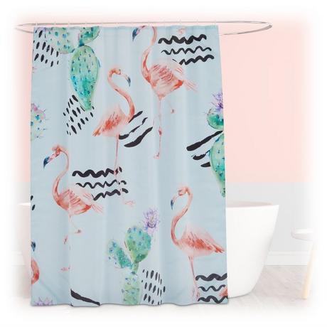 Northix Rideau de douche 180x200 cm avec motif  