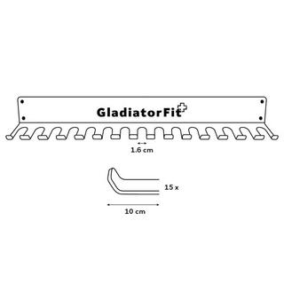 GladiatorFit  GladiatorFit Wand-Stahlgestell zur Aufbewahrung von Gummibändern und Seilen 