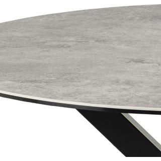 mutoni Table à manger Triple-X céramique grise 119  