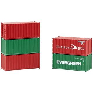 FALLER  H0 20' Container, 5er-Set 