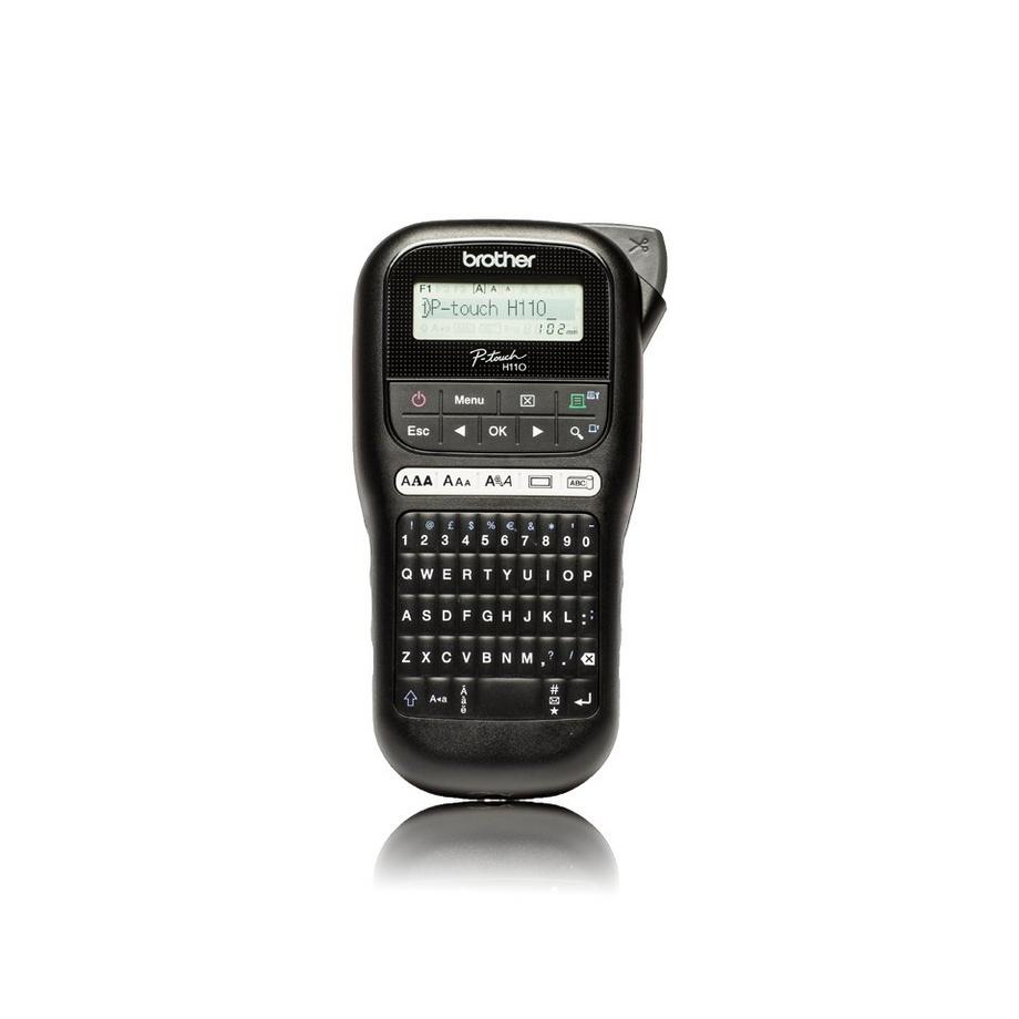 PT-H110 imprimante pour étiquettes Transfert thermique 180 x 180 DPI 20 mm/sec TZe QWERTY