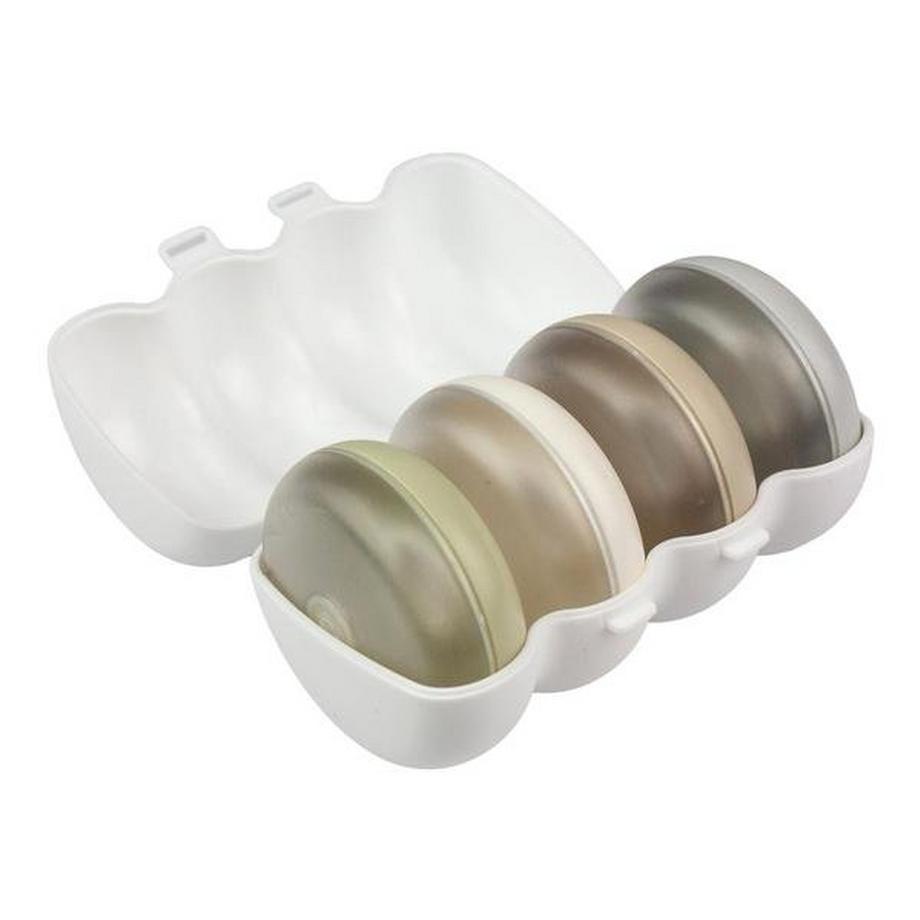 B2X  4 contenitori da viaggio con custodia per shampoo e lozione 