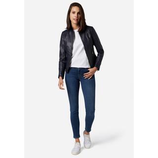 RICANO  Veste en cuir s Abigale, style classique en cuir d'agneau ultra doux 