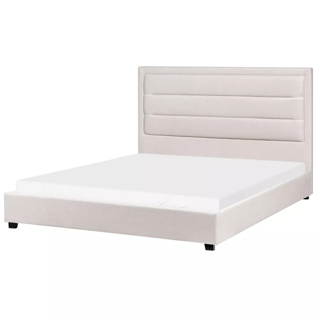 Beliani - Wasserbett aus Stoff  ROUEN