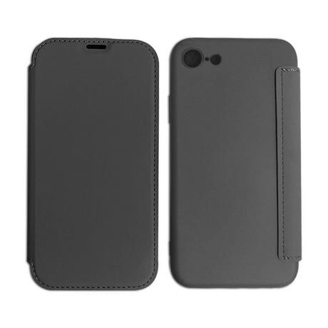 mobileup  FlipCase in Lederoptik iPhone 7 / 8 / SE (2020) / SE (2022) - Black 