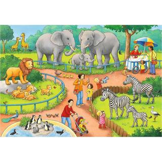 Ravensburger  Ravensburger puzzle Un jour au zoo 2x24p 