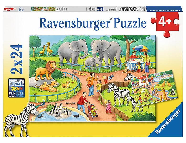 Ravensburger  Ravensburger puzzle Un jour au zoo 2x24p 