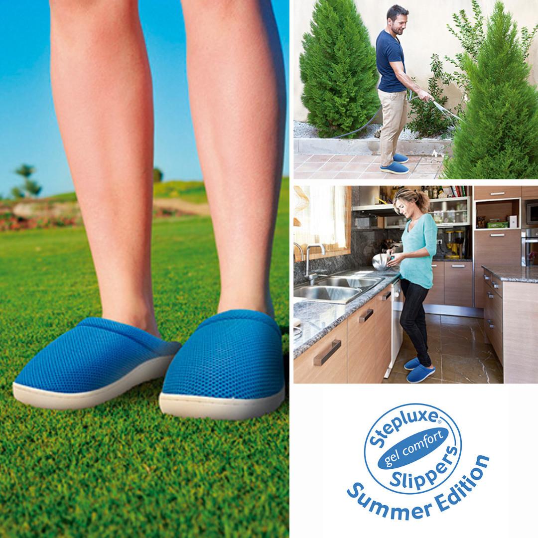 BEST DIRECT  Stepluxe Slipper Summer Edition - Sommer-Slipper mit Gelkern 
