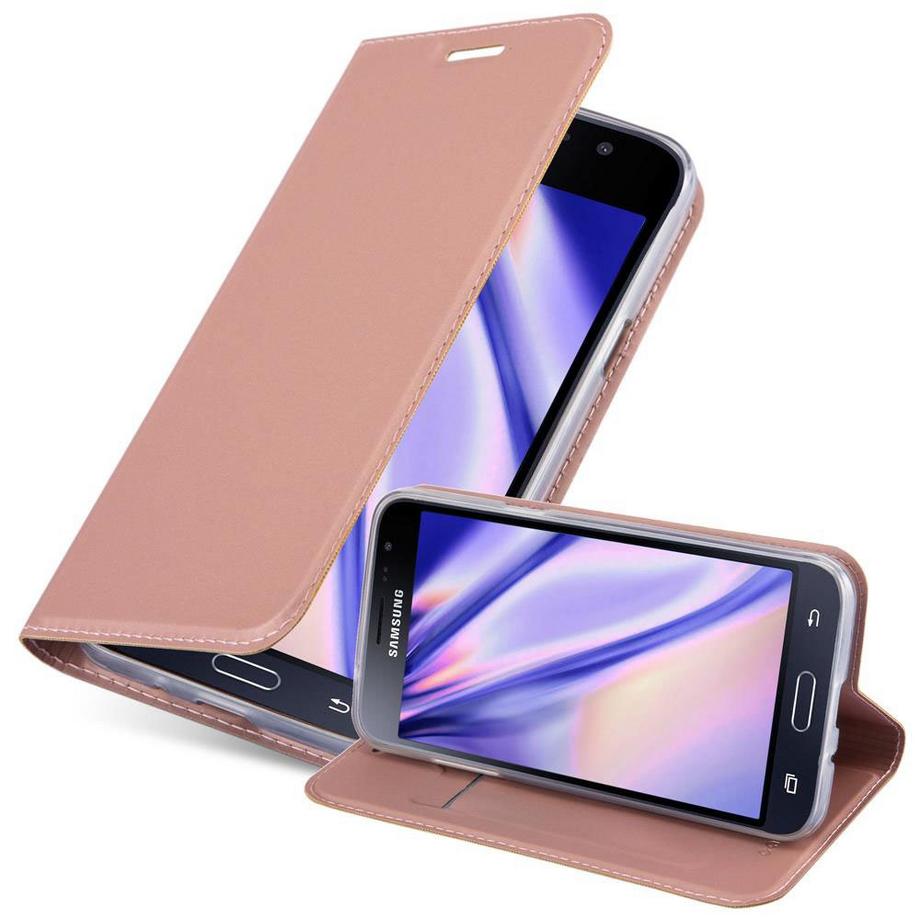 Cadorabo  Housse compatible avec Samsung Galaxy J3 2016 - Coque de protection avec fermeture magnétique, fonction de support et compartiment pour carte 