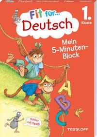 Fit für Deutsch 1. Klasse. Mein 5-Minuten-Block Zenker, Werner; Wandrey, Guido (Illustrationen) Couverture rigide 