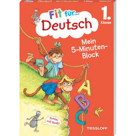 Fit für Deutsch 1. Klasse. Mein 5-Minuten-Block Zenker, Werner; Wandrey, Guido (Illustrationen) Couverture rigide 