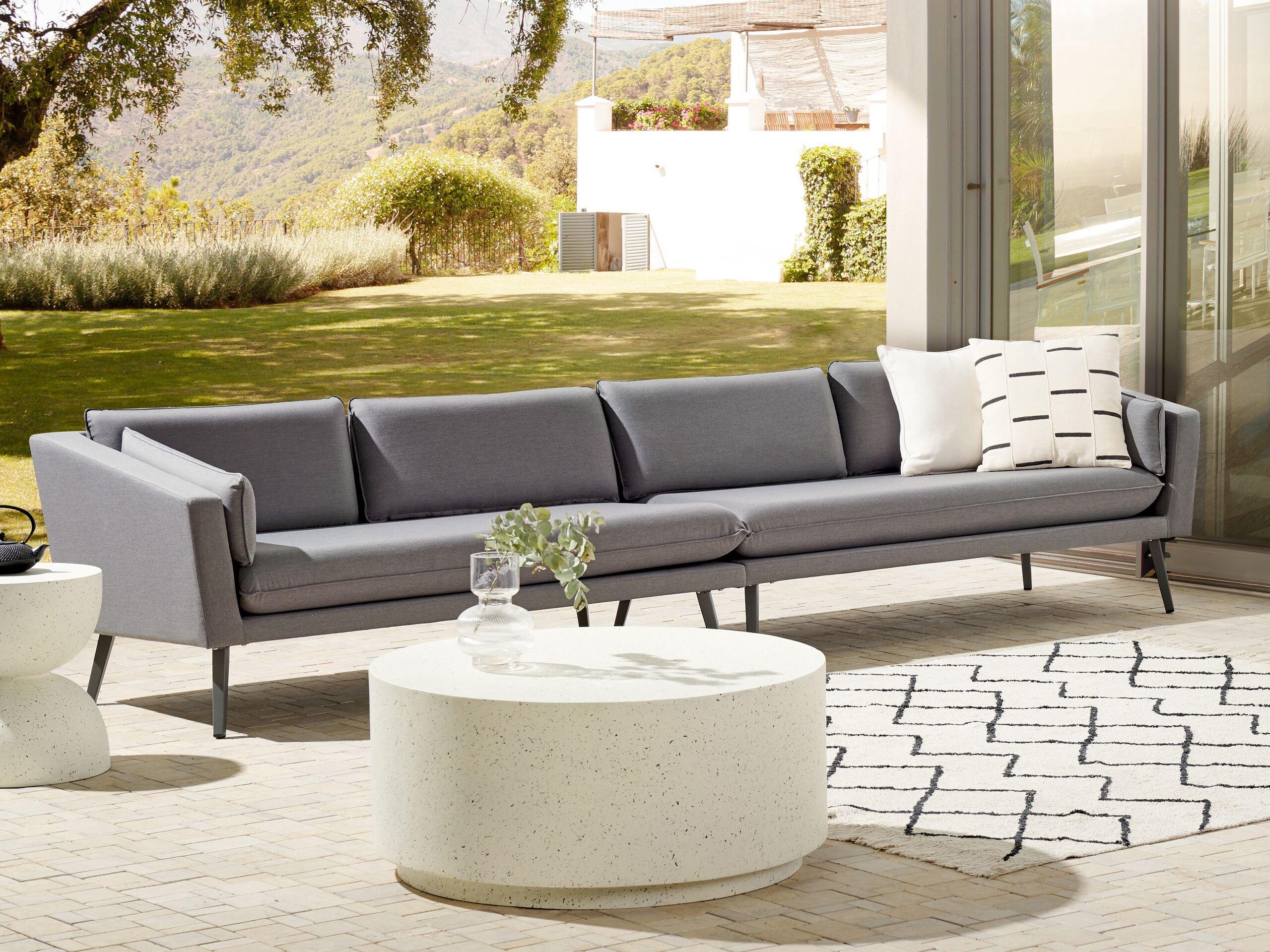 Beliani Divani XXL en Tessuto Moderno LORETELLO  