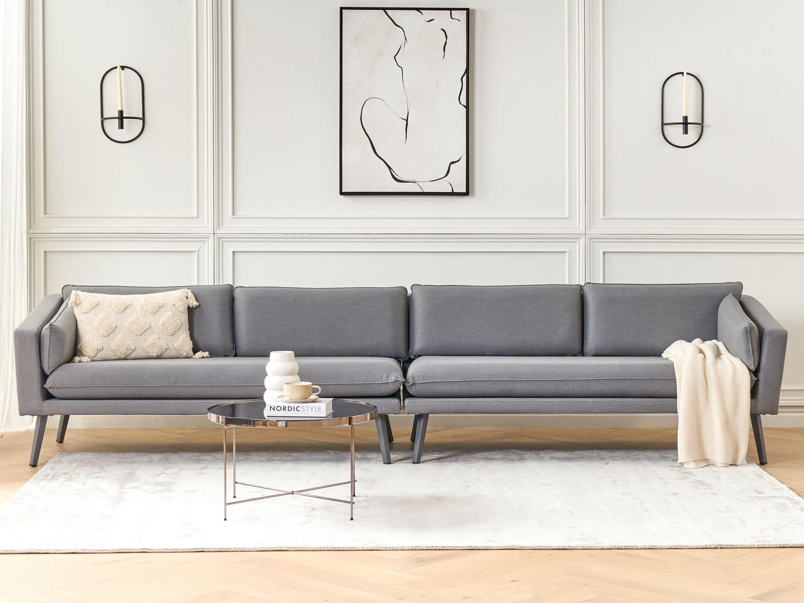 Beliani Divani XXL en Tessuto Moderno LORETELLO  