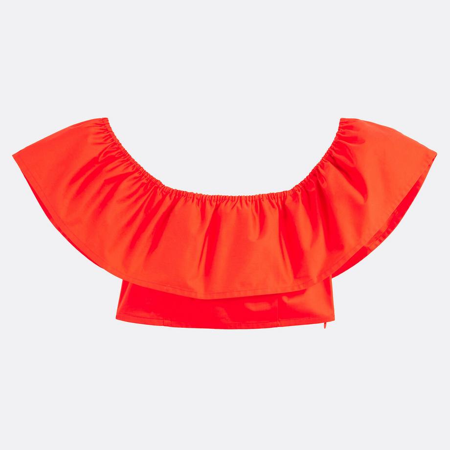 La Redoute Collections Top Bustier Court à Volant  