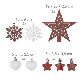 Northix Weihnachtsbaumschmuck-Set  