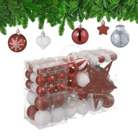 Northix Weihnachtsbaumschmuck-Set  