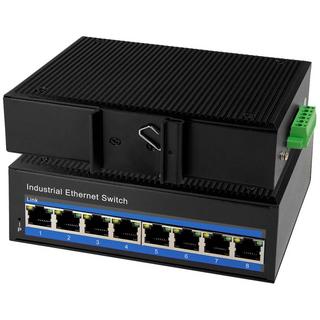 LogiLink  Industrie Fast Ethernet PoE-Switch, 8-Port, 10/100 Mbit/s 