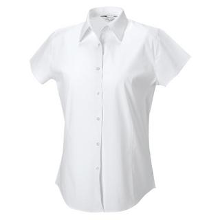 Russell  Collection Easy Care Bluse, Kurzarm 