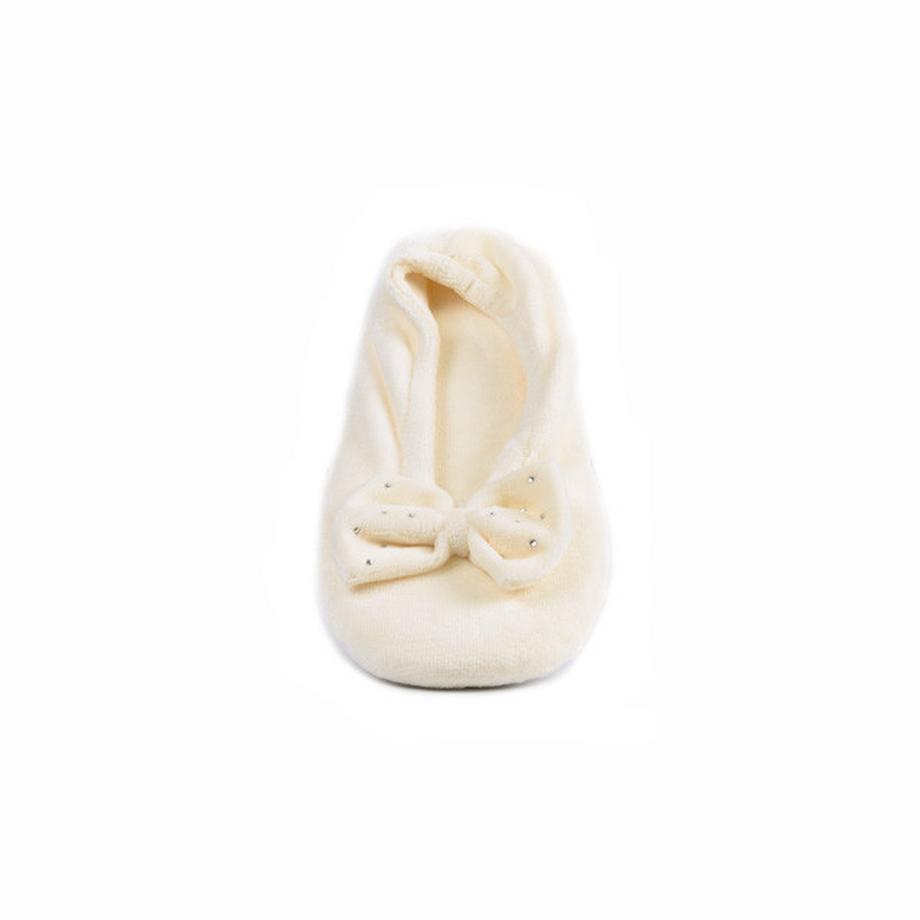 isotoner Ballerina Hausschuhe mit Schleife  