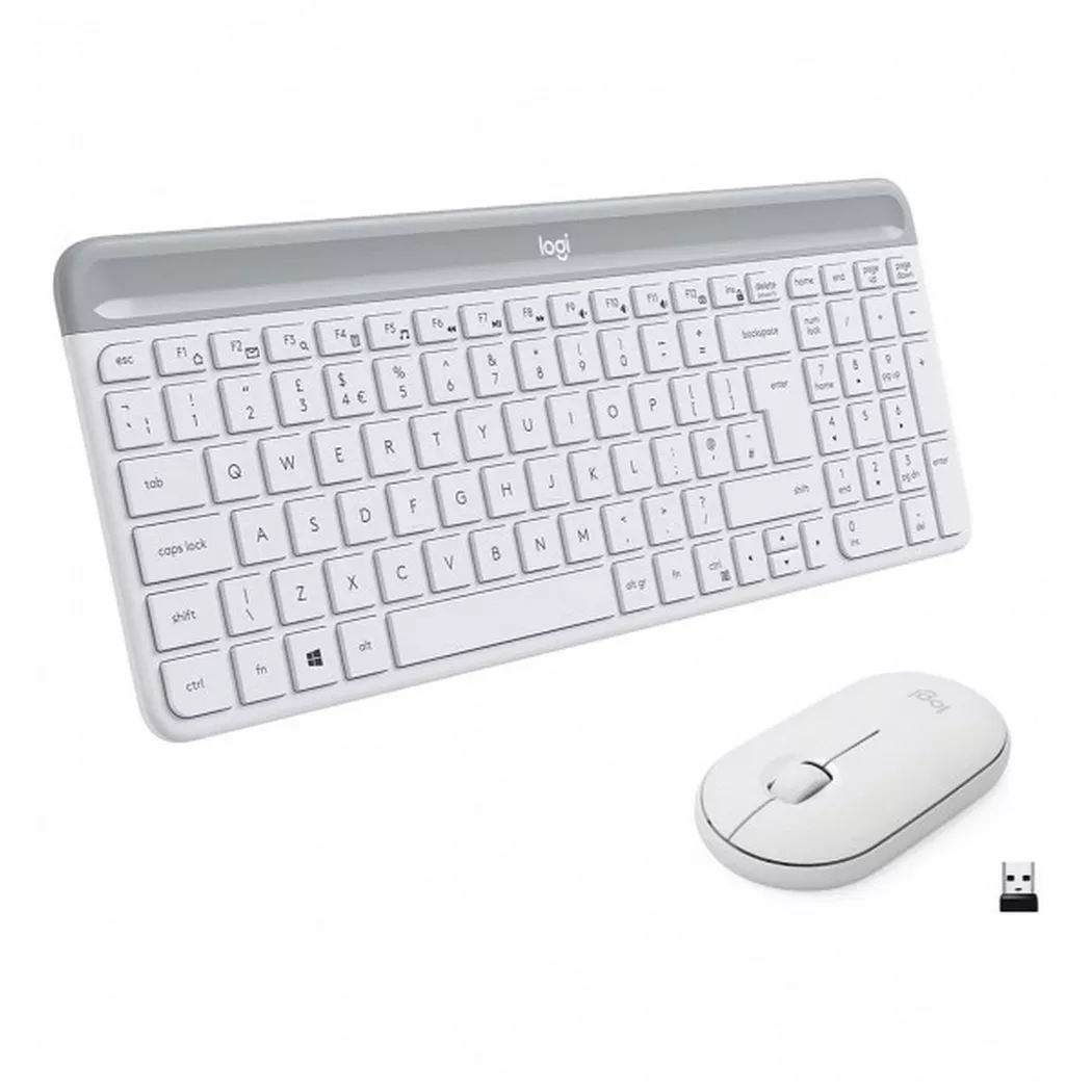 Logitech - MK470 Slim Combo - Deutschland, Weiss