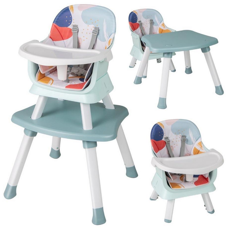 Chaise haute convertible 6 en 1 pour bébé