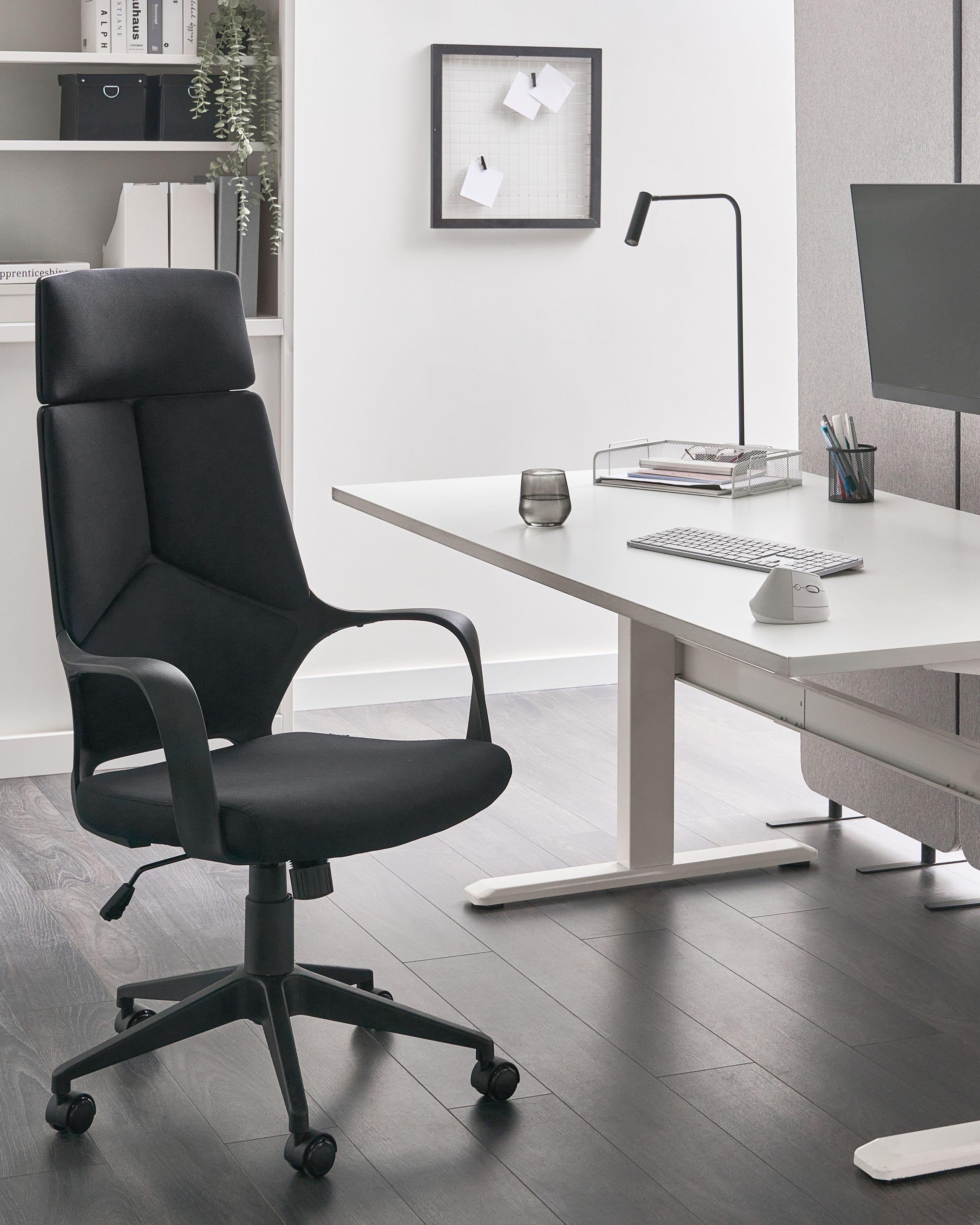 Beliani Sedia da ufficio en Tessuto Minimalista DELIGHT  