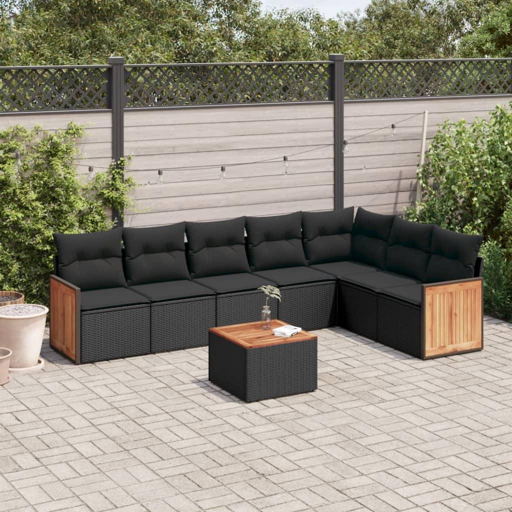 VidaXL set divano da giardino Polirattan  