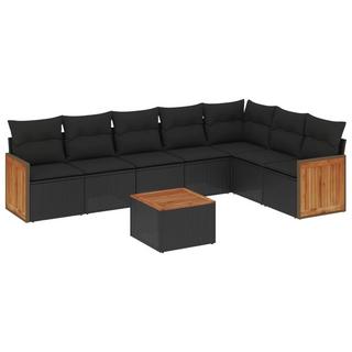 VidaXL set divano da giardino Polirattan  