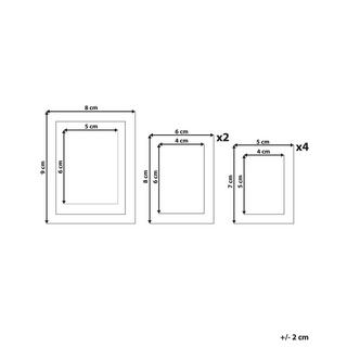 Beliani Fotorahmen aus MDF-Platte Glamourös DENKORO  