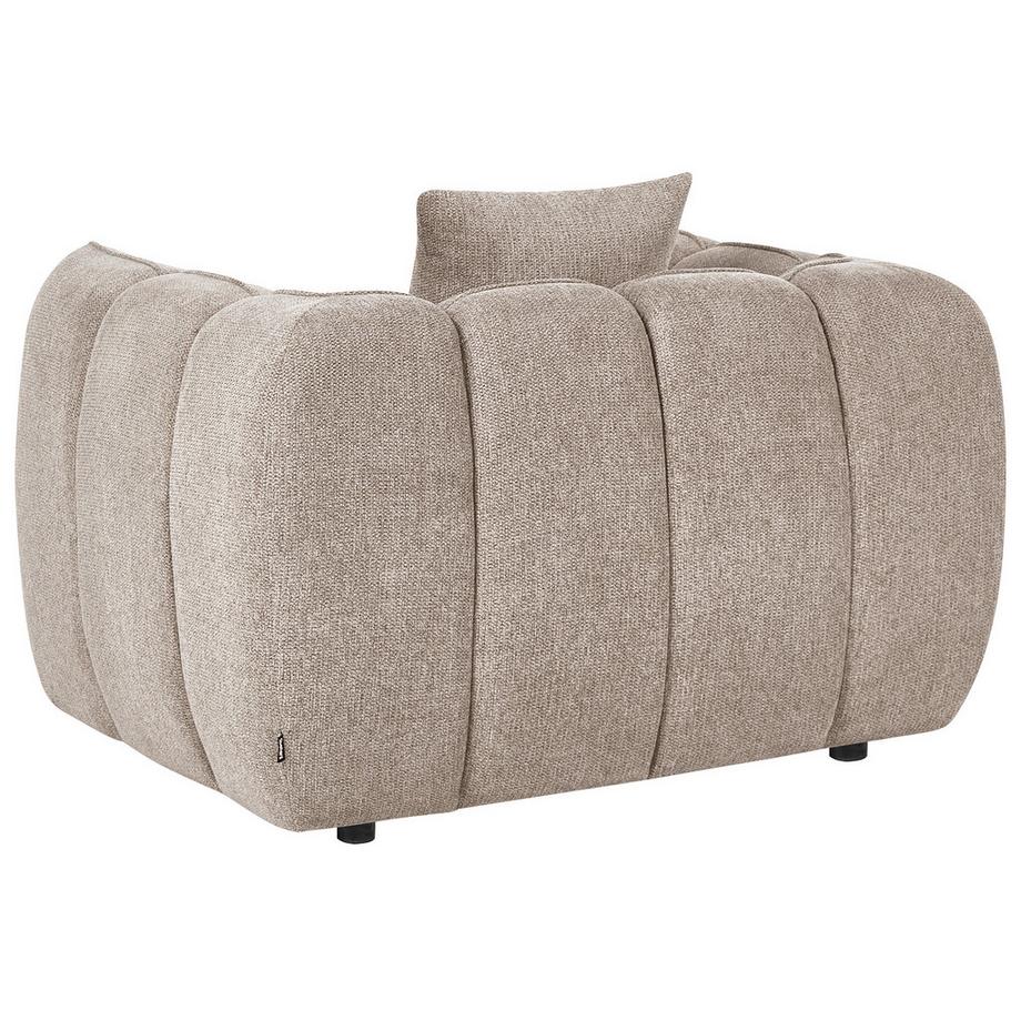 Beliani Fauteuil en Tissu Scandinave NESS  