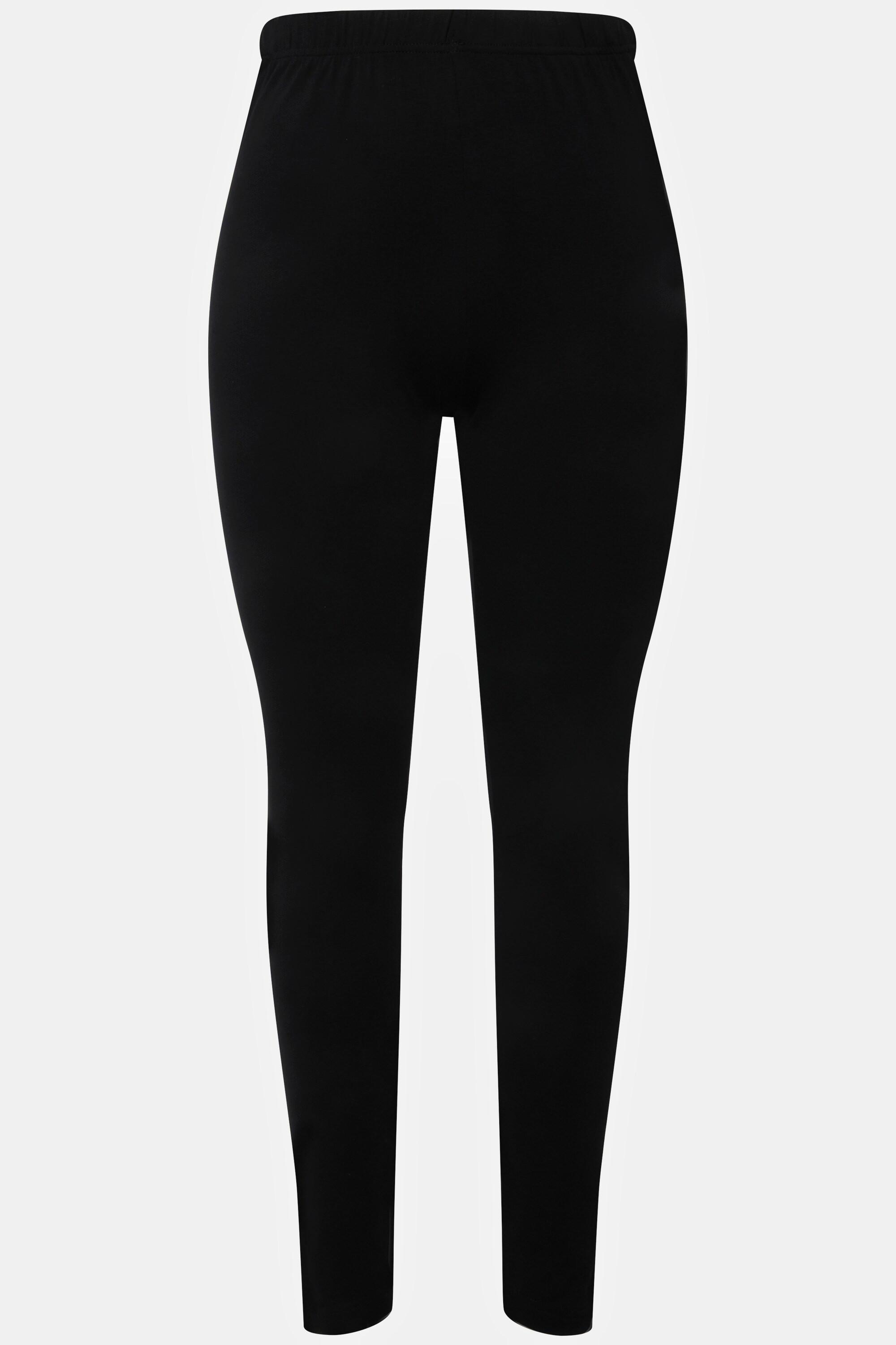 Ulla Popken  Legging en coton avec taille élastique, coupe Slim 