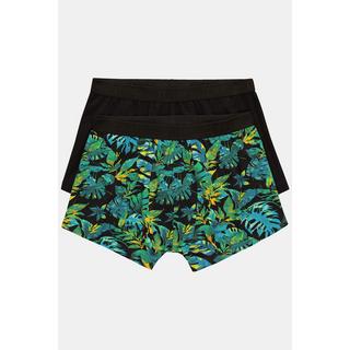 JP1880  Boxers courts FLEXNAMIC®, lot de 2. Imprimé floral 