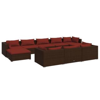 VidaXL Garten-lounge-set poly-rattan  