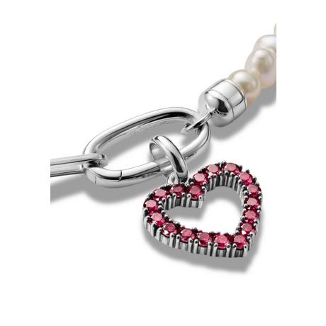 Thomas Sabo  Charm-Anhänger Herz Mit Roten Steinen – Connect 