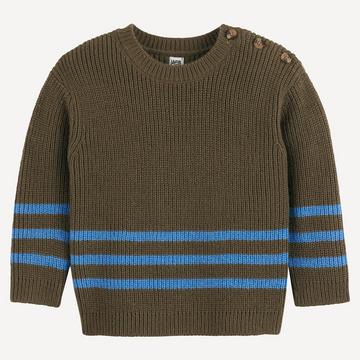 Grobstrickpullover mit rundem Ausschnitt