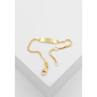 MUAU Schmuck  ID-Bracelet Venezianer Gelbgold 750, 1.4mm, 14cm 