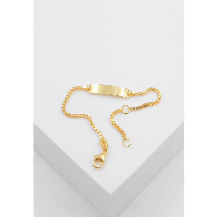 MUAU Schmuck  ID-Bracelet Venezianer Gelbgold 750, 1.4mm, 14cm 