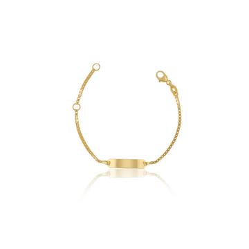 ID-Bracelet Venezianer Gelbgold 750, 1.4mm, 14cm