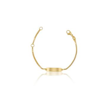 ID-Bracelet Venezianer Gelbgold 750, 1.4mm, 14cm