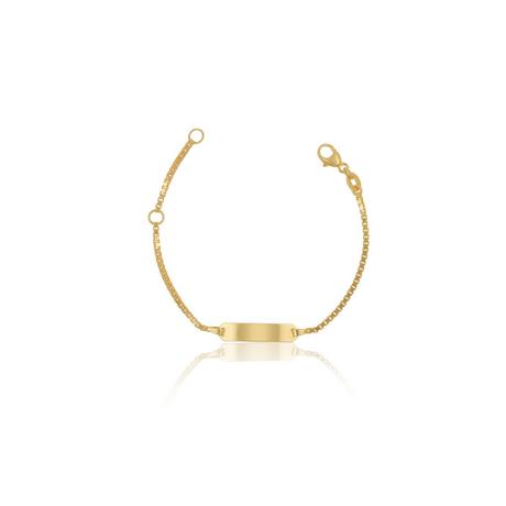 MUAU Schmuck  ID-Bracelet Venezianer Gelbgold 750, 1.4mm, 14cm 