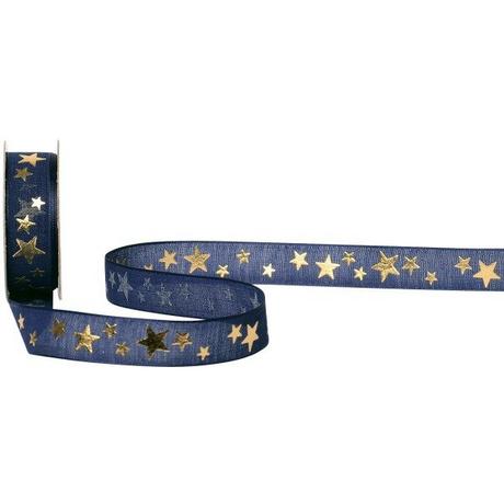 SPYK SPYK Band Cubino Étoiles 1031.1654 16mmx3m Blau-Gold  