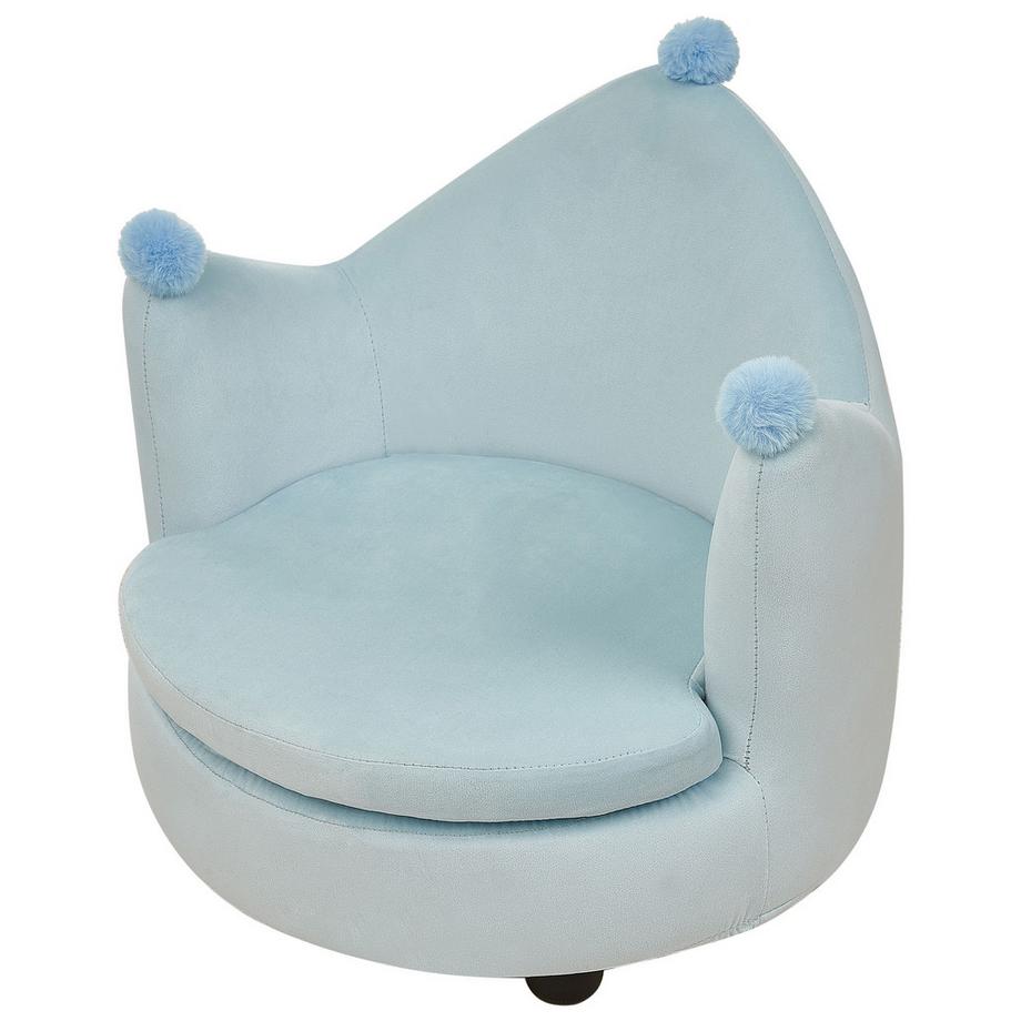 Beliani Chaise pour enfant en Velours Moderne VEGA  
