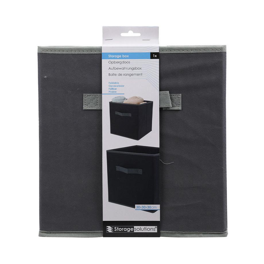 FS-STAR Aufbewahrungsbox 30x30x30cm dunkelgrau  